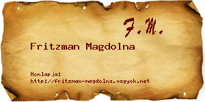 Fritzman Magdolna névjegykártya